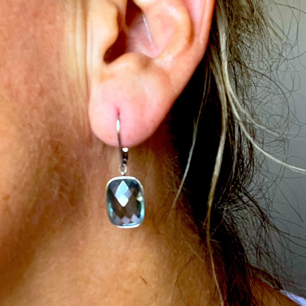 3 pairs of earrings in silver